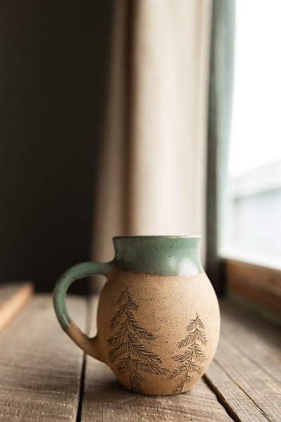 18 oz Forest Mug in Green