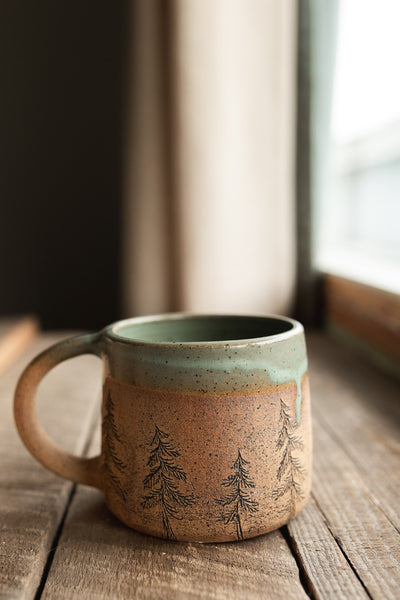 16 oz Forest Mug in Green