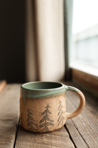16 oz Forest Mug in Green