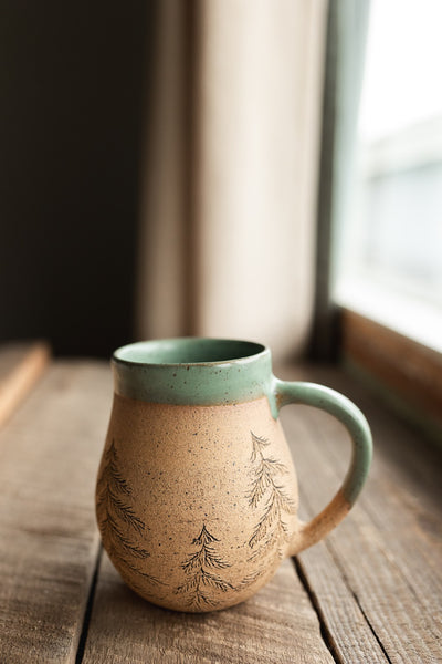 16 oz Forest Mug in Green