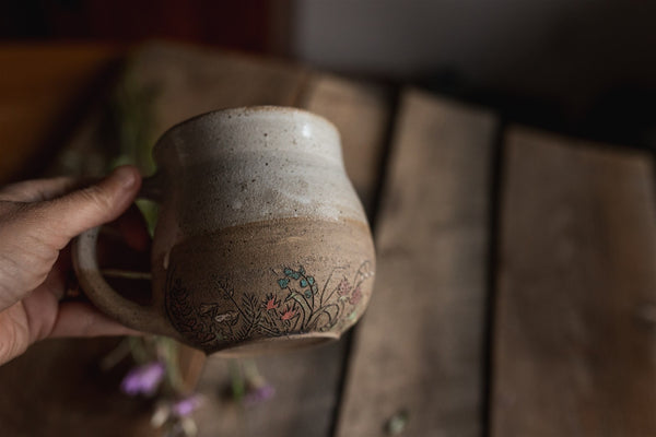 "Mug Club Extras" 16 oz Among the Wildflowers Mug